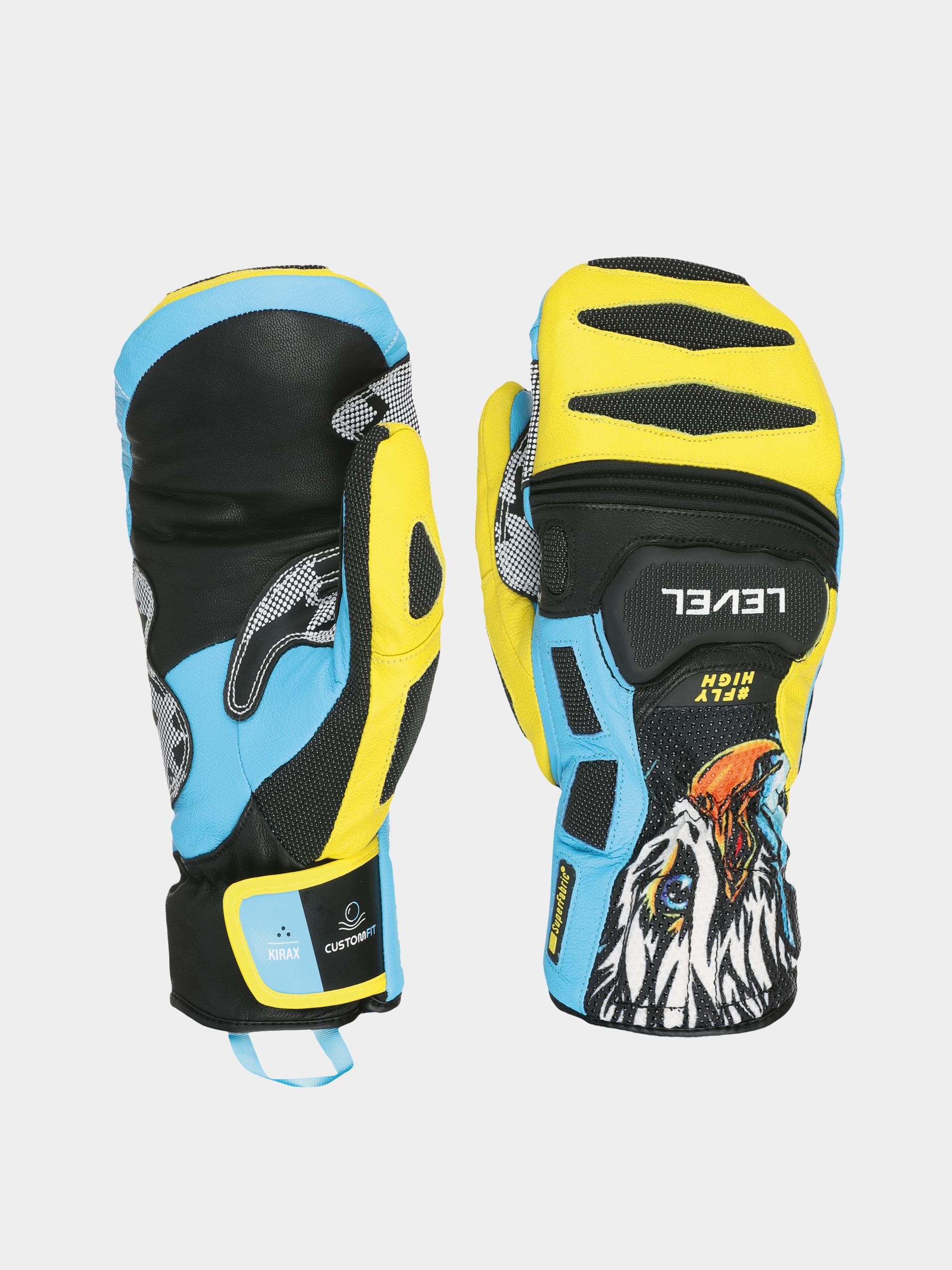u0420u044au043au0430u0432u0438u0446u0438 Level Sq Cf Mitt (yellow blue)