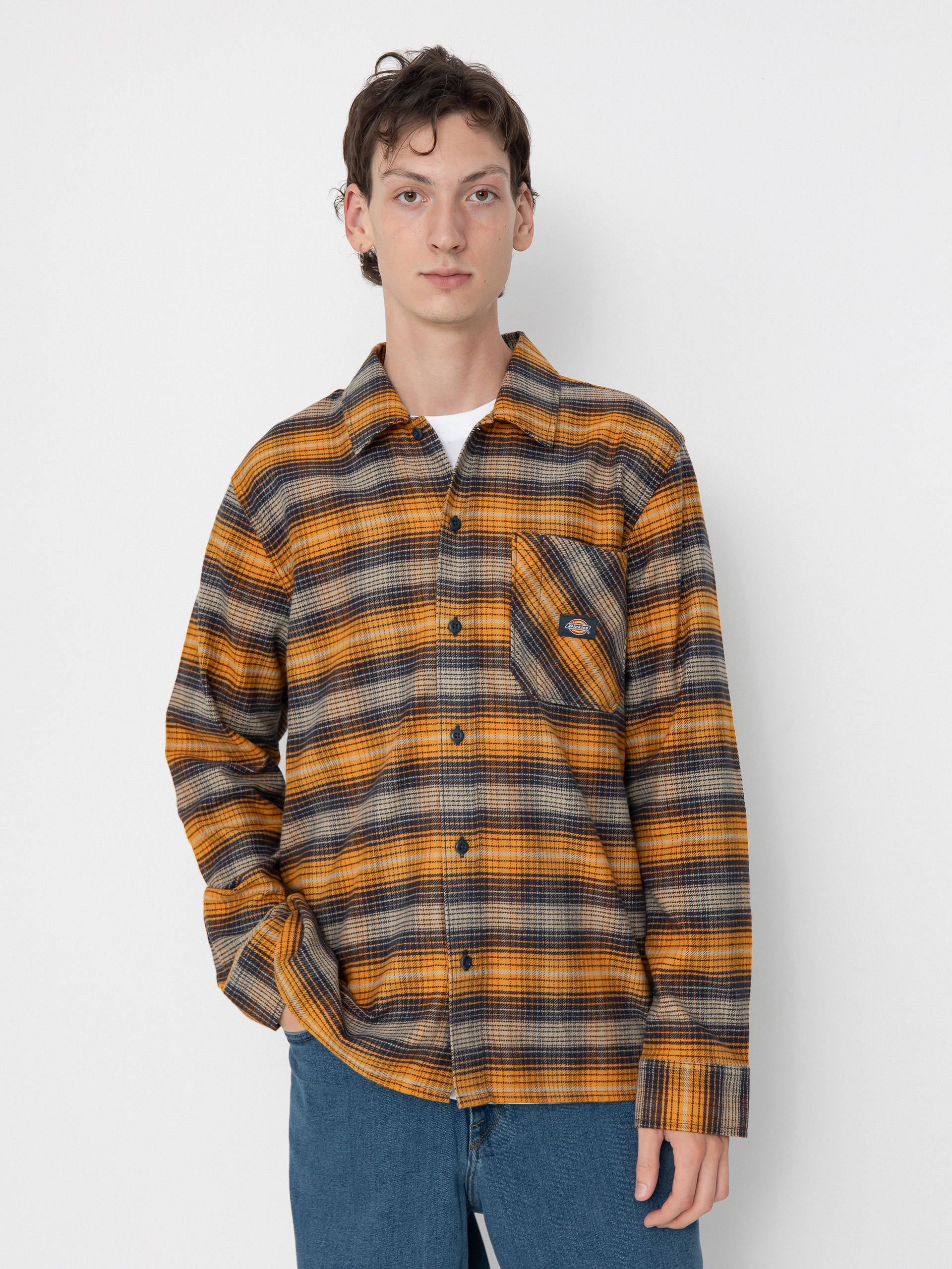 Риза Dickies Forest Check (inca gold)