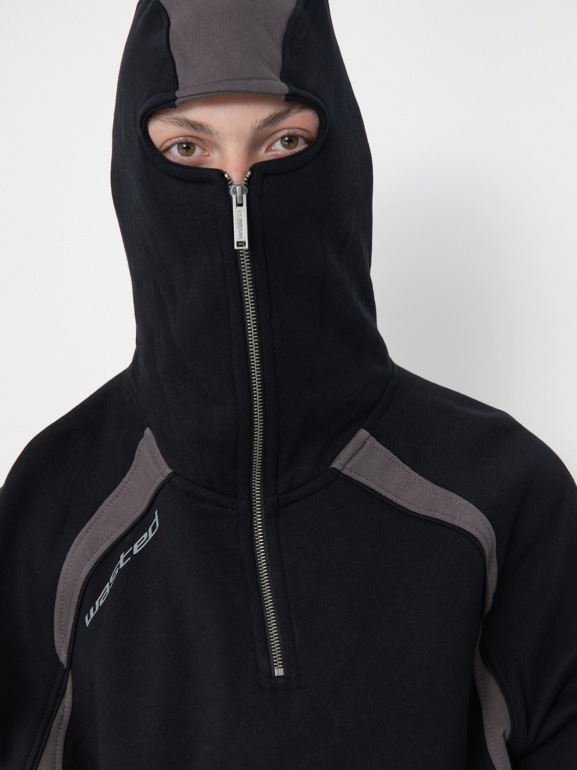 Суитшърт с качулка Wasted Paris Arena HD (black/charcoal)