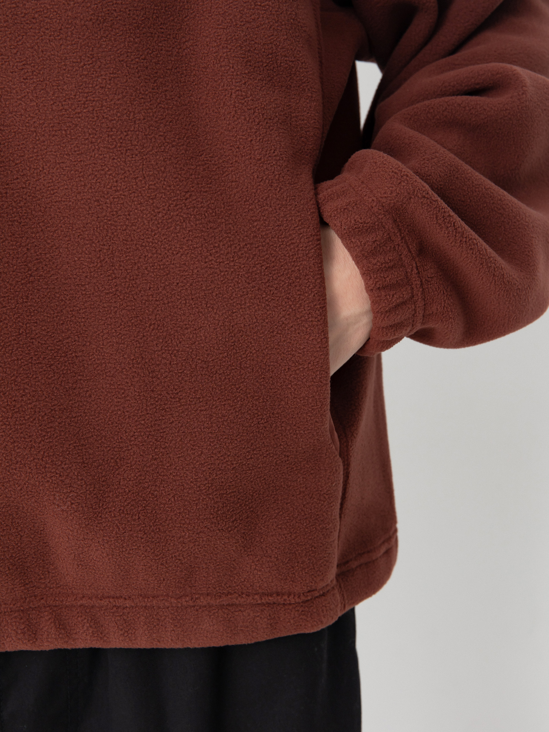 Суитшърт с качулка Polar Skate Ivan Half Zip (wine)