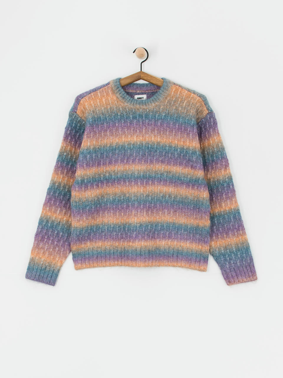 Пуловер OBEY Daytrip Crew Sweater Wmn (purple multi)