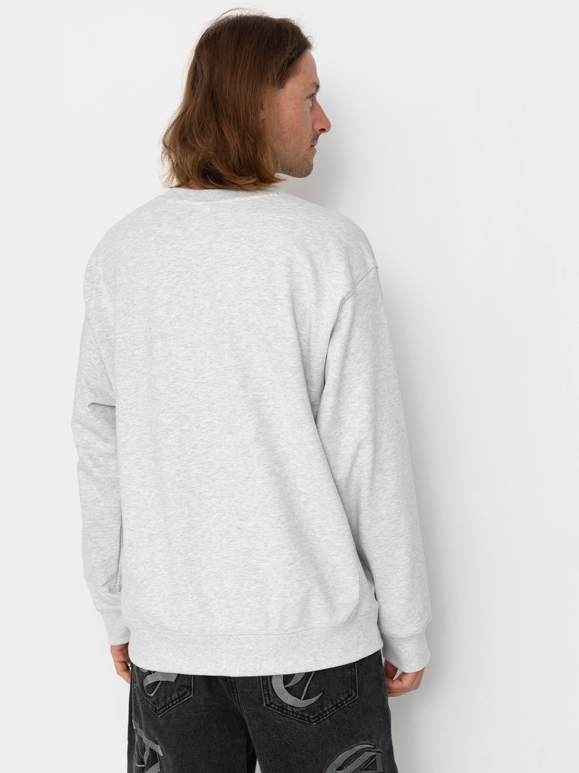 Суитшърт New Balance Athletics Premium Logo Crew (ashheather)