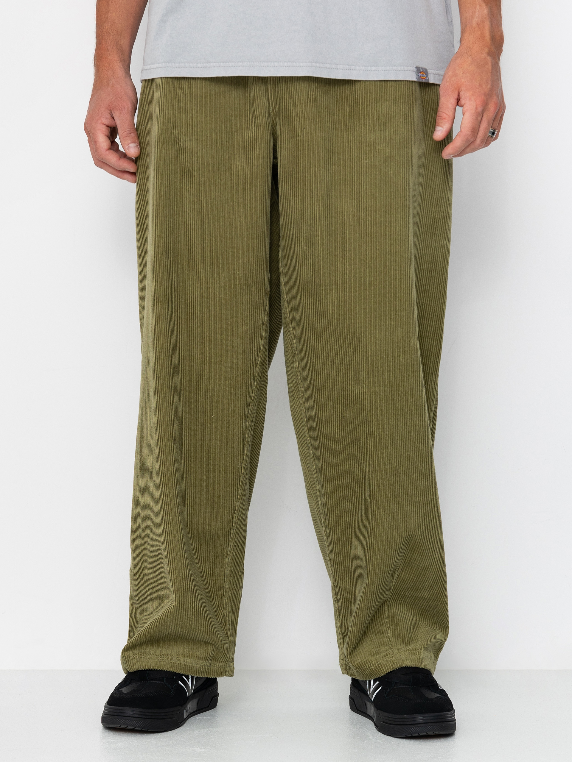 Панталони Poetic Collective Ballon (olive green corduroy)