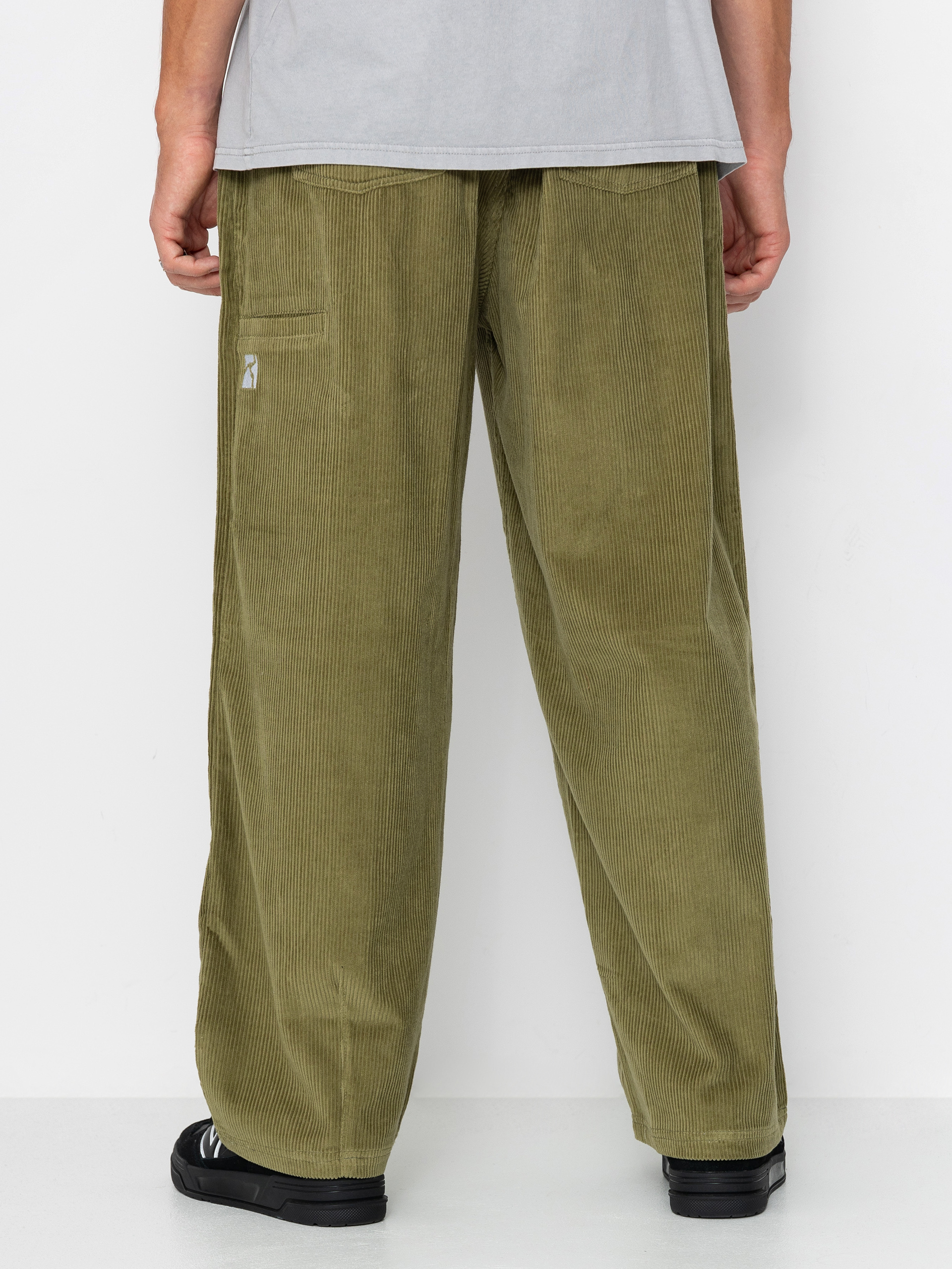 Панталони Poetic Collective Ballon (olive green corduroy)