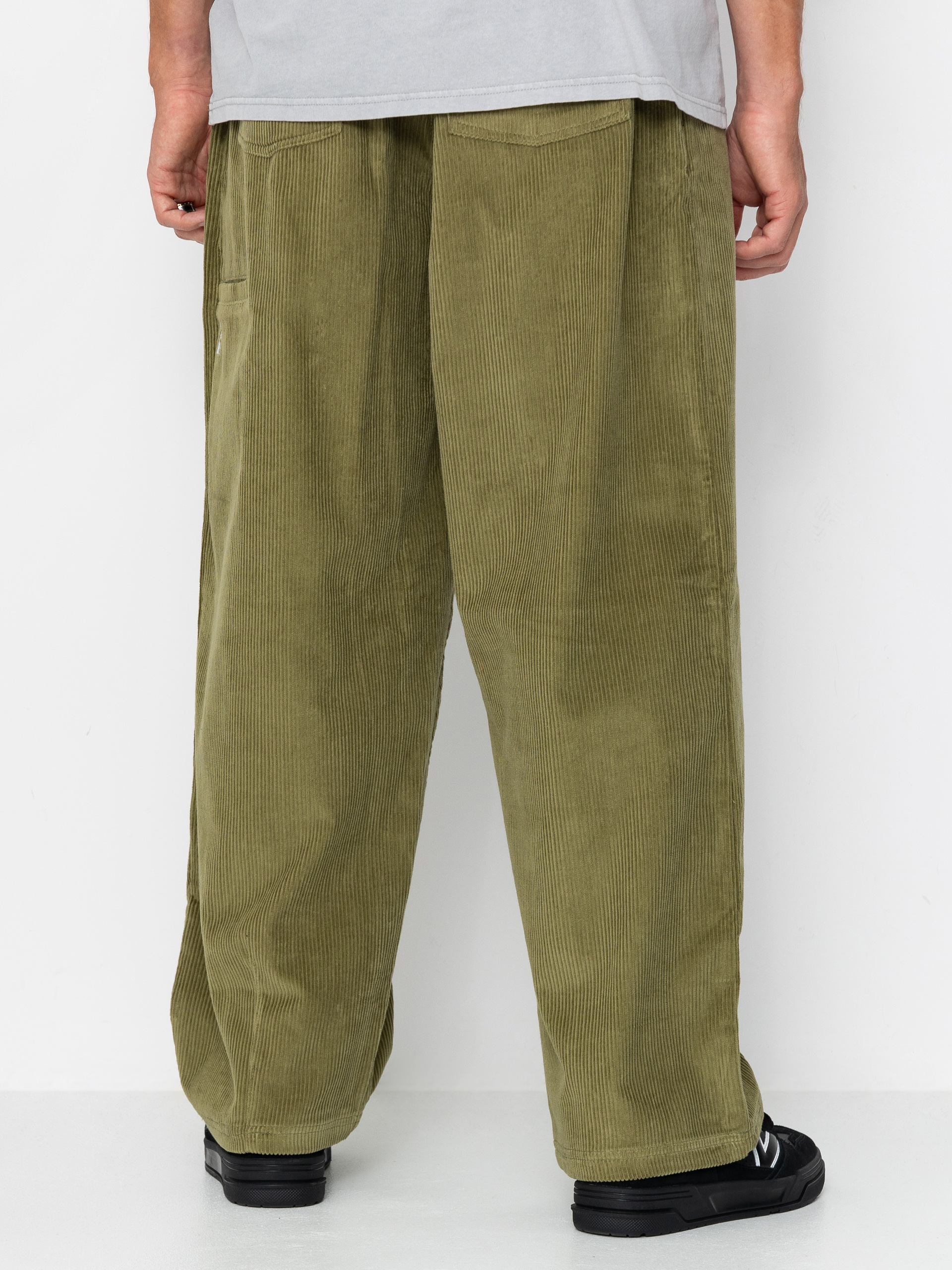 Панталони Poetic Collective Ballon (olive green corduroy)