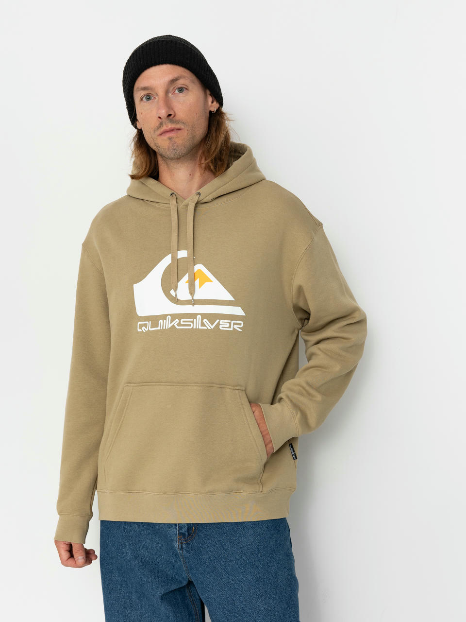 Суитшърт с качулка Quiksilver Big Logo HD (twill)