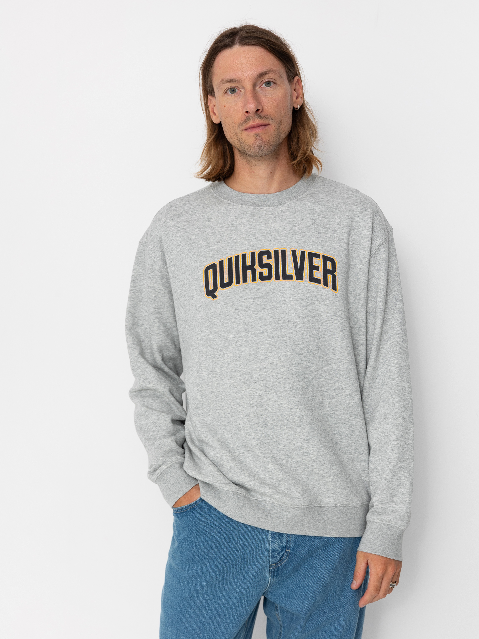 Суитшърт Quiksilver Graphic Crew (light grey heather)