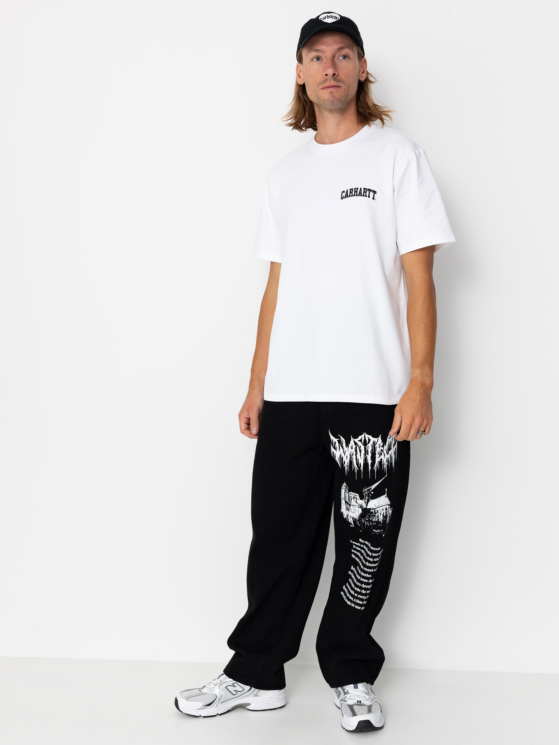 u0422u0435u043du0438u0441u043au0430 Carhartt WIP University Script (white/black)