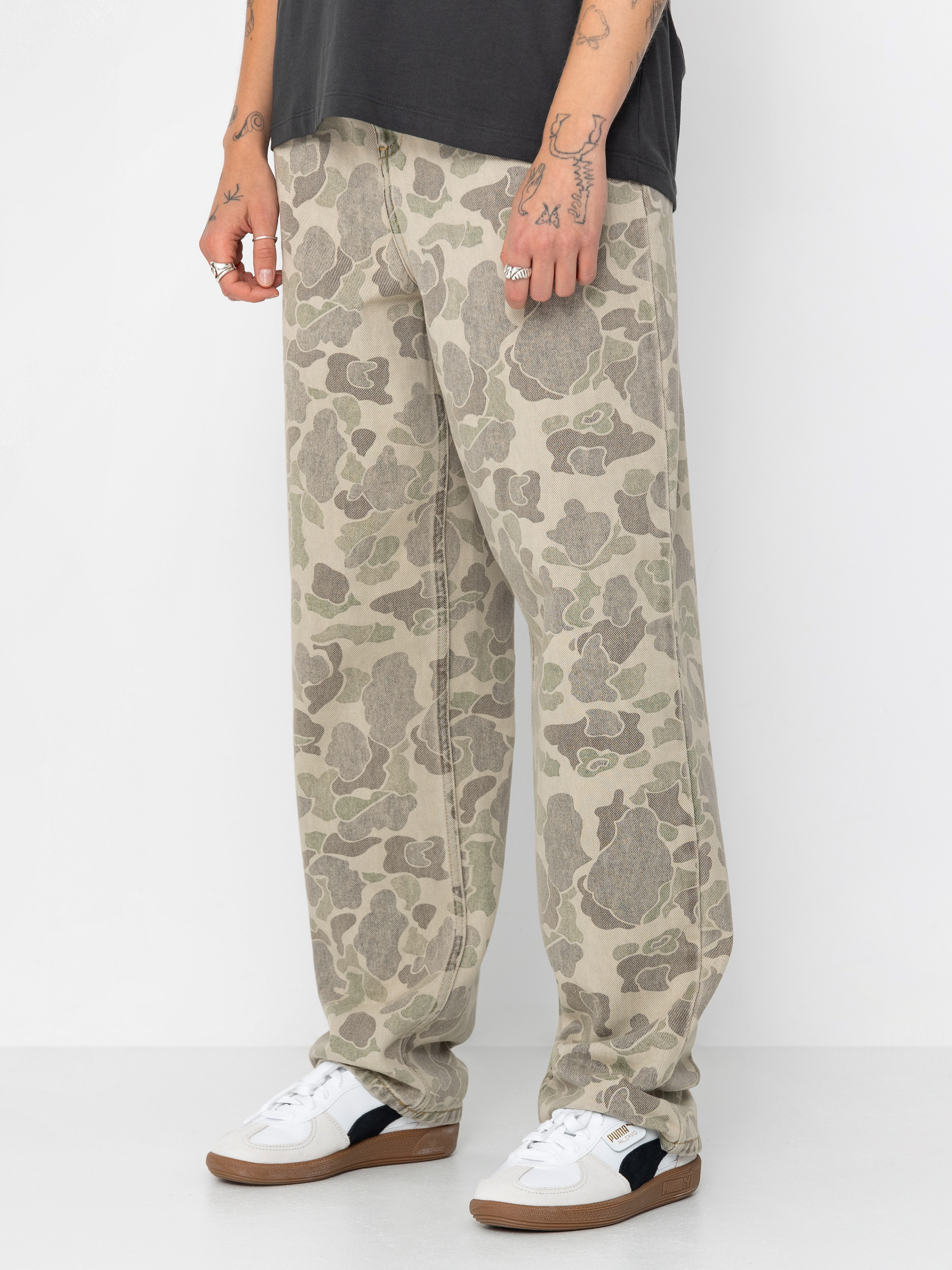 Панталони Carhartt WIP Duck Orell Wmn (camo duck/black)