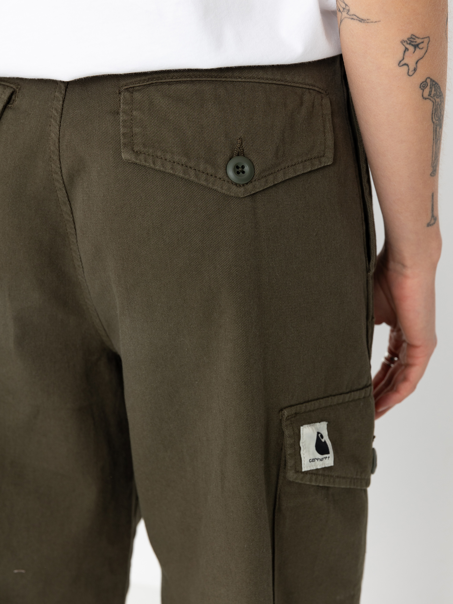 Панталони Carhartt WIP Collins Wmn (office green)