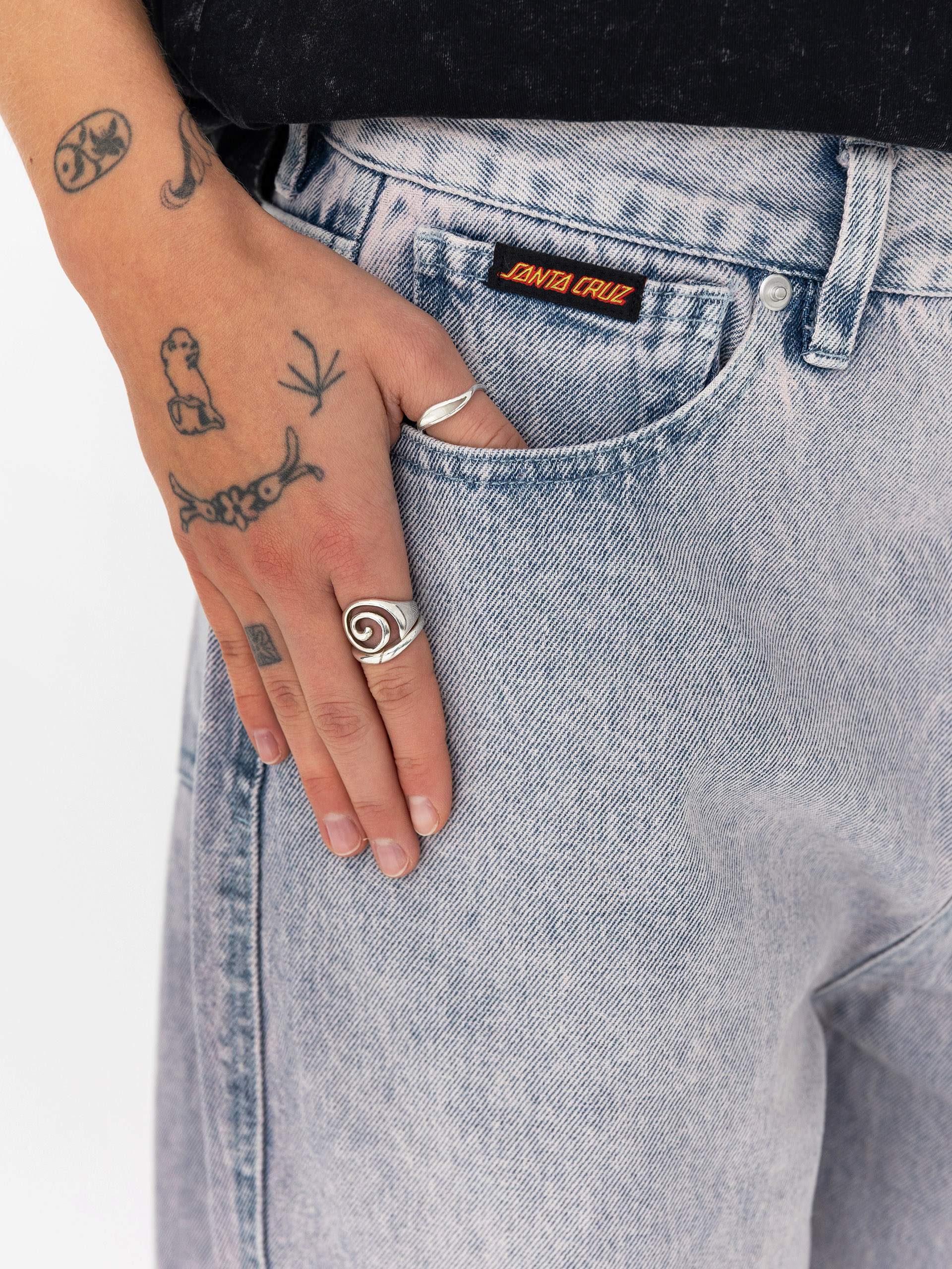 Панталони Santa Cruz Classic Baggy Jeans Wmn (rose quartz tint)