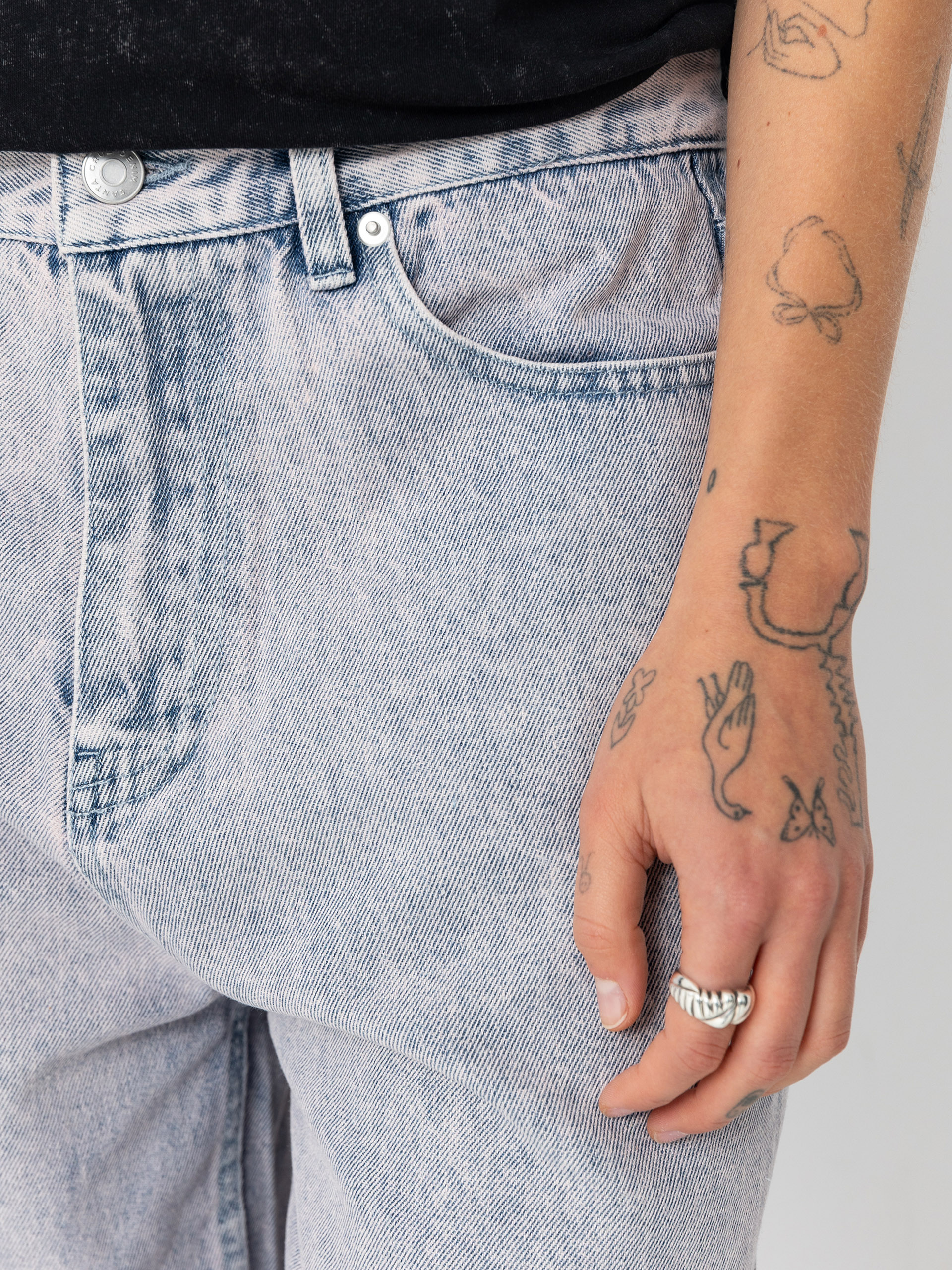 Панталони Santa Cruz Classic Baggy Jeans Wmn (rose quartz tint)