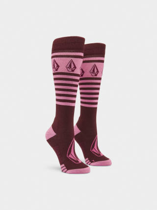 Чорапи Volcom Striker Wool Blend Otc Wmn (burgundy)