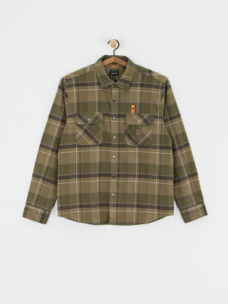 Риза Brixton Builders Bowery Str Wr Ls (dill/olive surplus/washed blac)