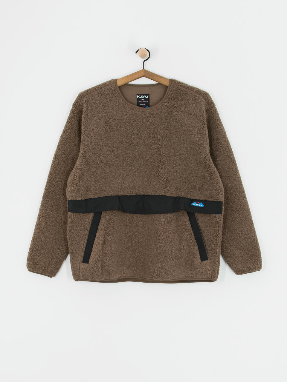 Поларени суитшърт Kavu Port Pullover (walnut)