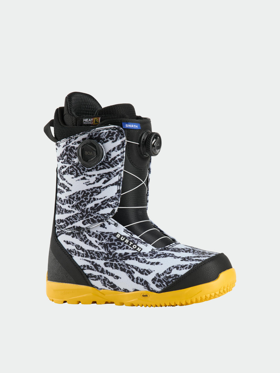 Мъжко Сноуборд  обувки Burton Swath Boa (zebra/goldenrod)