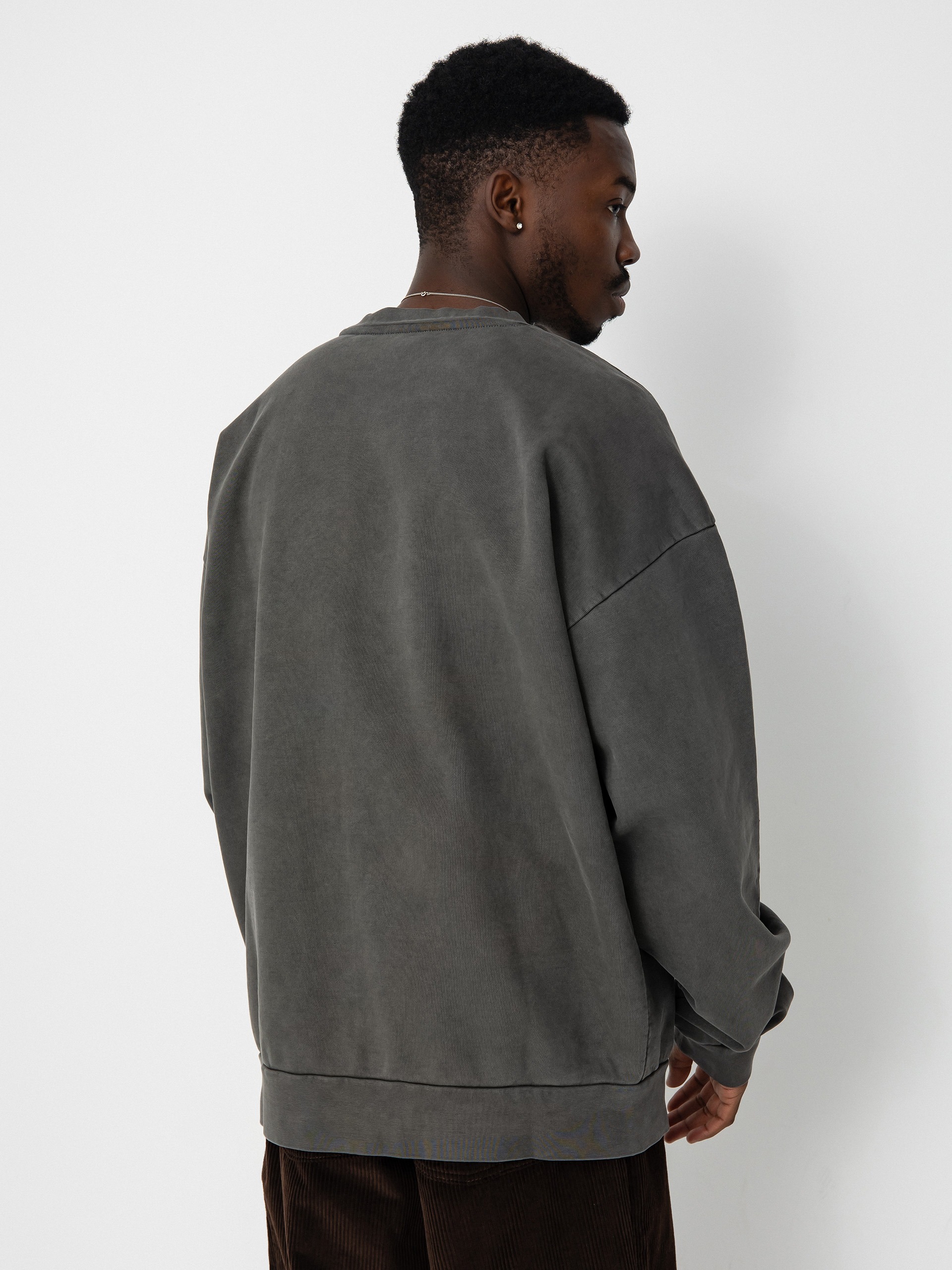 Суитшърт OBEY Lowercase Pigment (digital black)