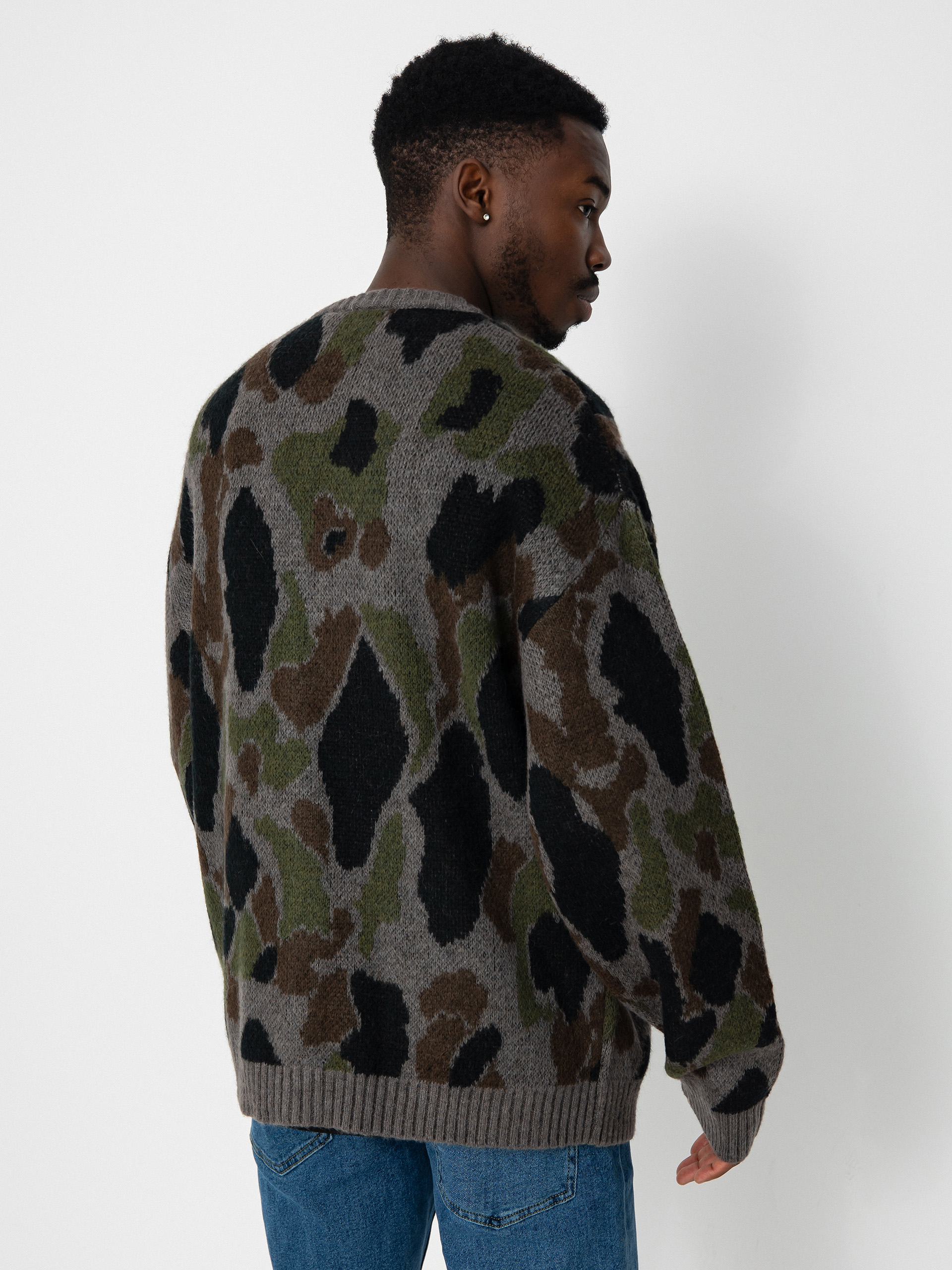 Пуловер Carhartt WIP Merton Cardigan (camo duck jacquard/grey)