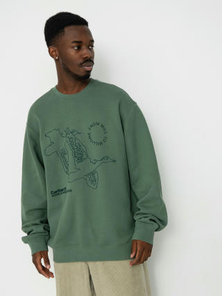 Суитшърт Carhartt WIP Flying Ducks (duck green)