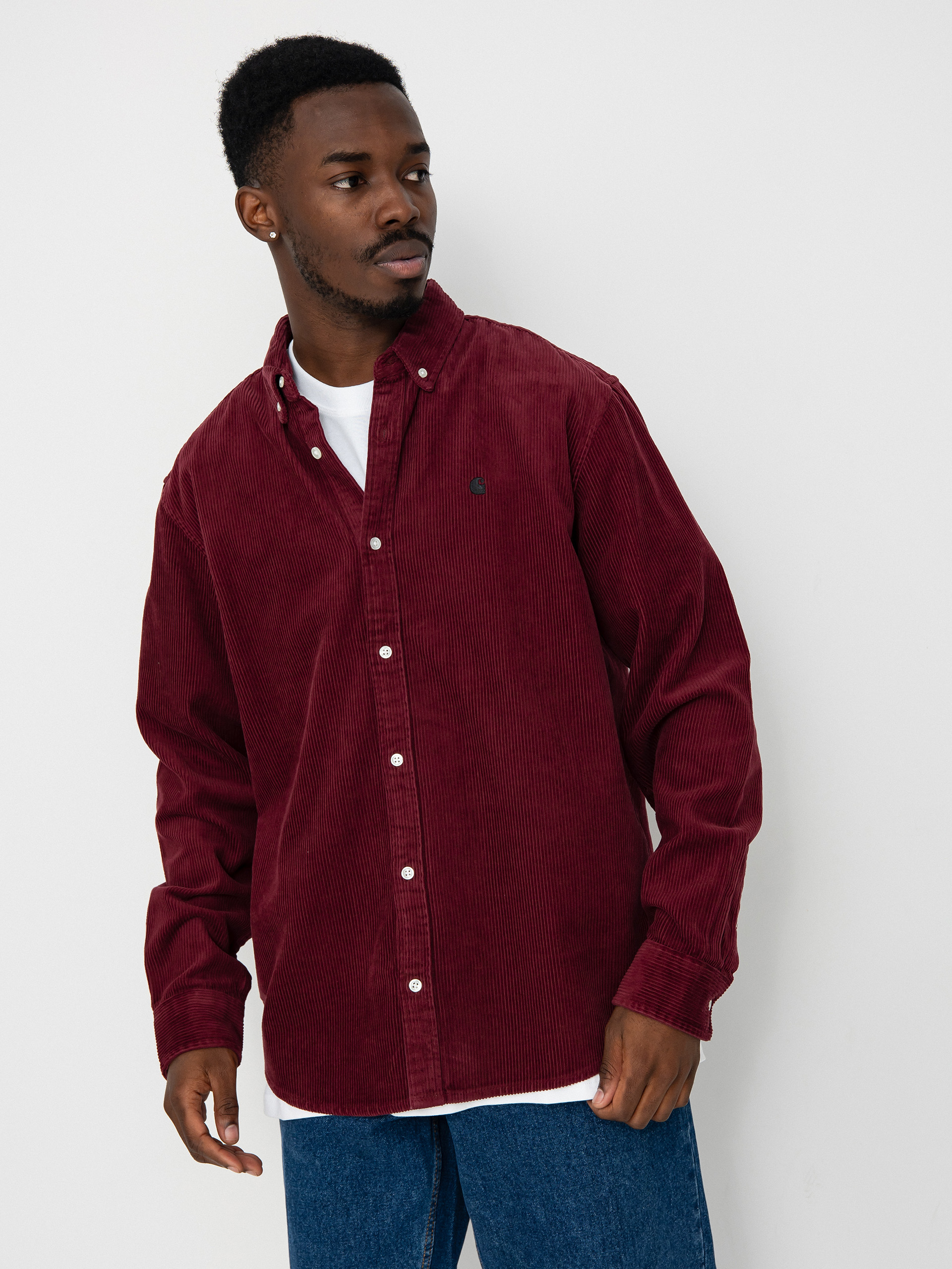 Риза Carhartt WIP Madison Cord (malbec/black)