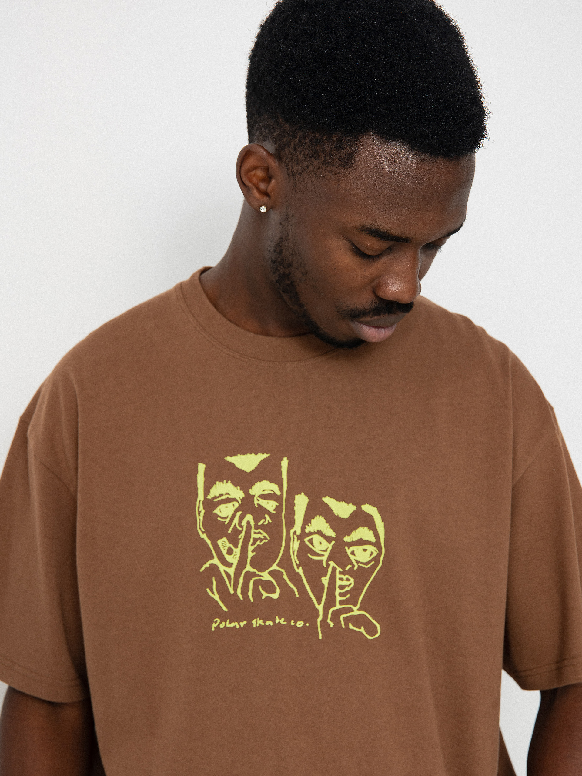 Тениска Polar Skate Boogers (walnut)