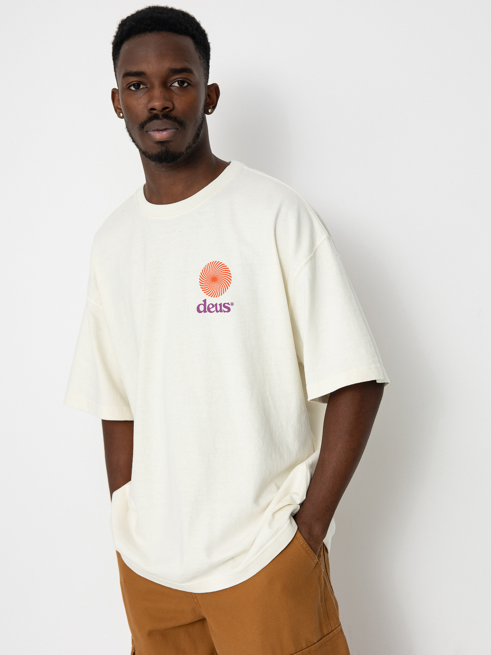 Тениска Deus Ex Machina Strata (vintage white)