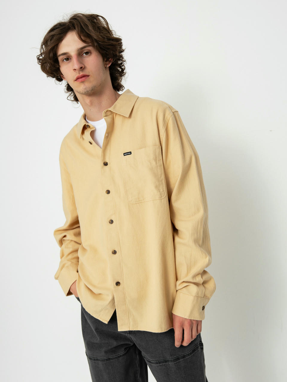 Риза Brixton Hasting Lw Flannel (wheat)