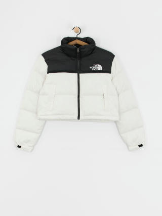 Яке The North Face Nuptse Short Wmn (white dune/tnf black)