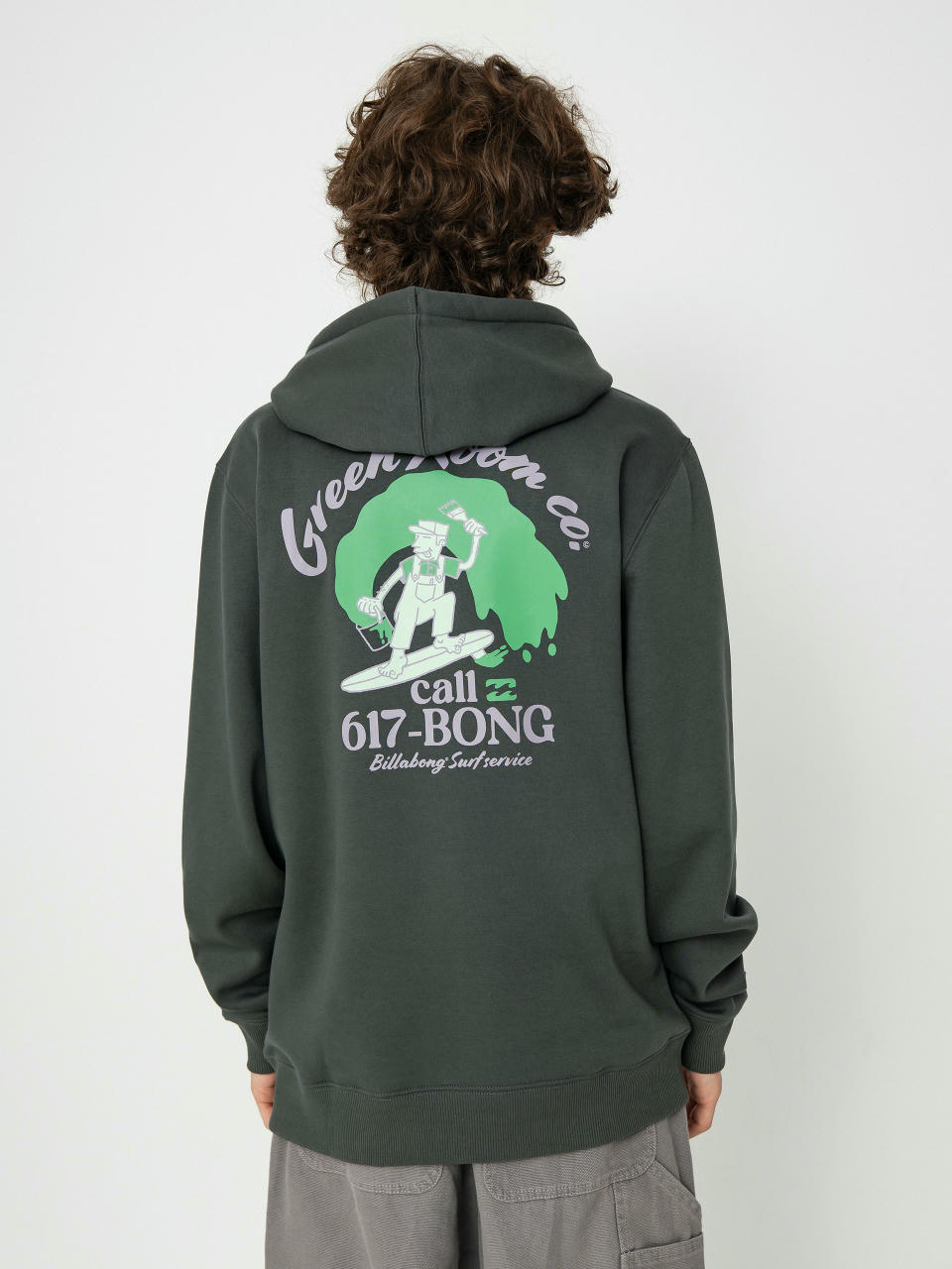 Суитшърт с качулка Billabong Surf Service HD (slate green)