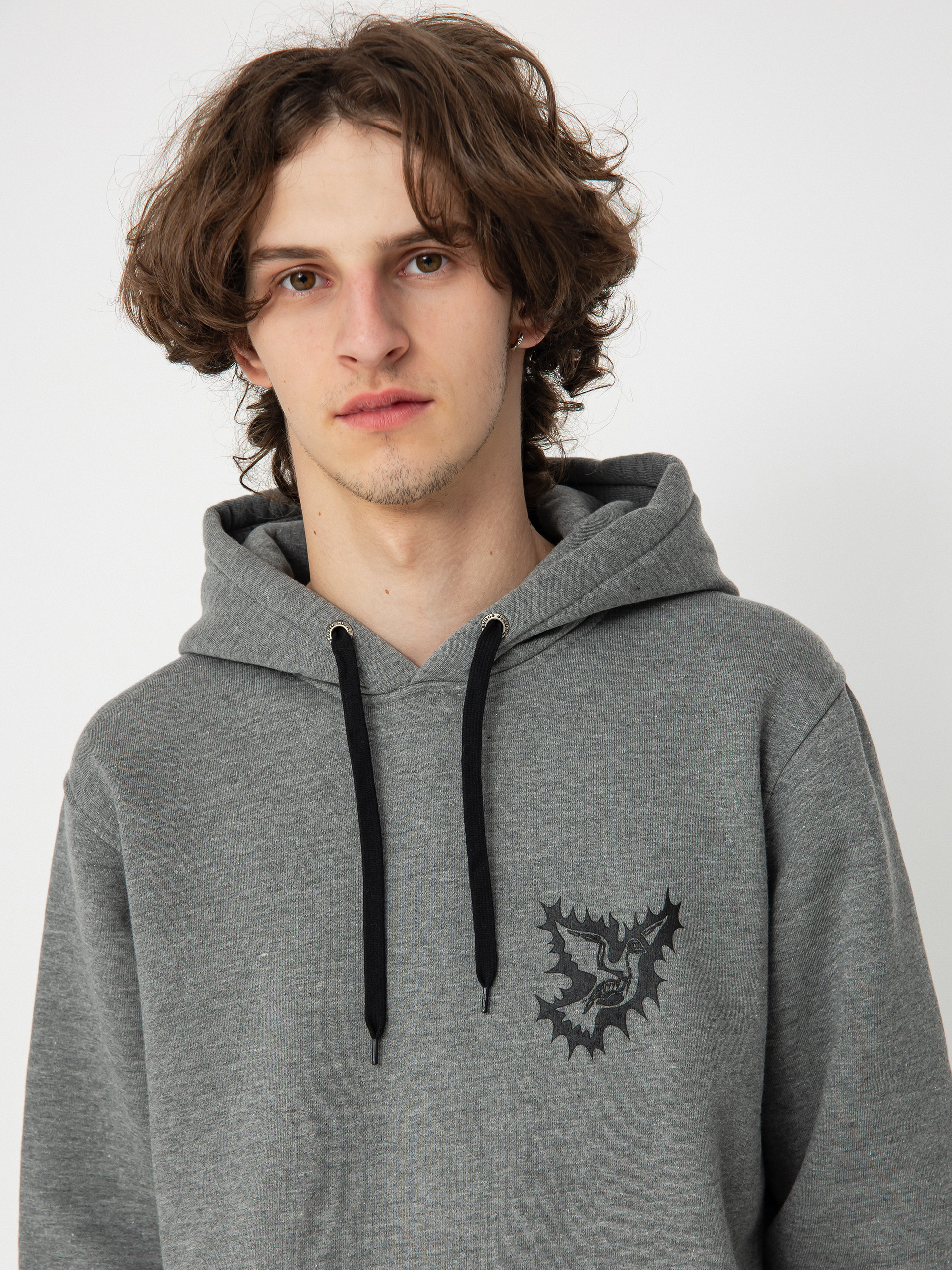 Суитшърт с качулка Nervous Alive HD (grey)