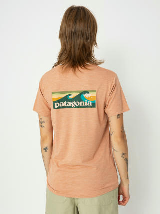 Тениска Patagonia Cap Cool Daily Graphic Waters Wmn (boardshort logo terra pink x dye)