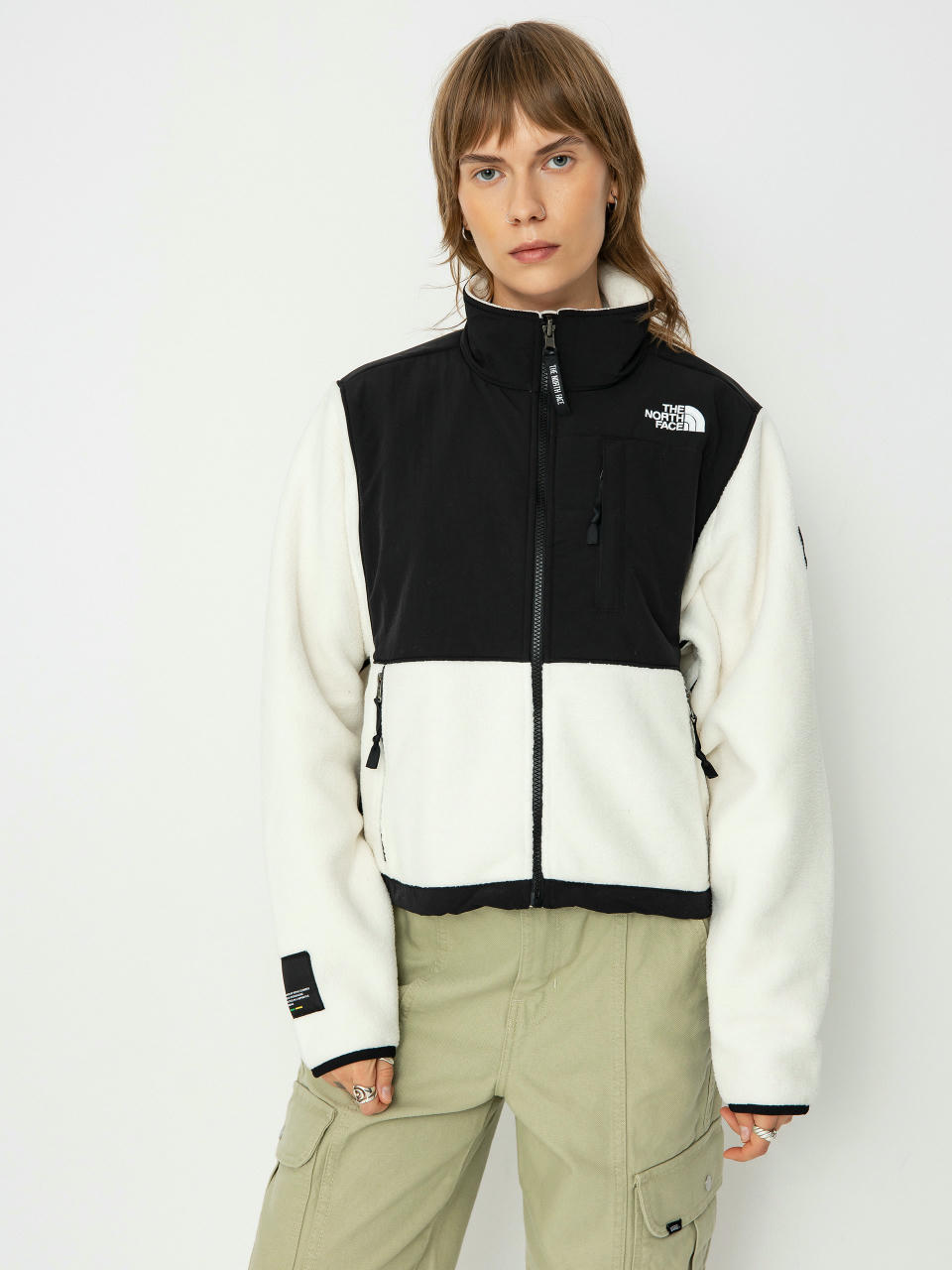 Яке The North Face Retro Denali Wmn (white dune/tnf black tn)