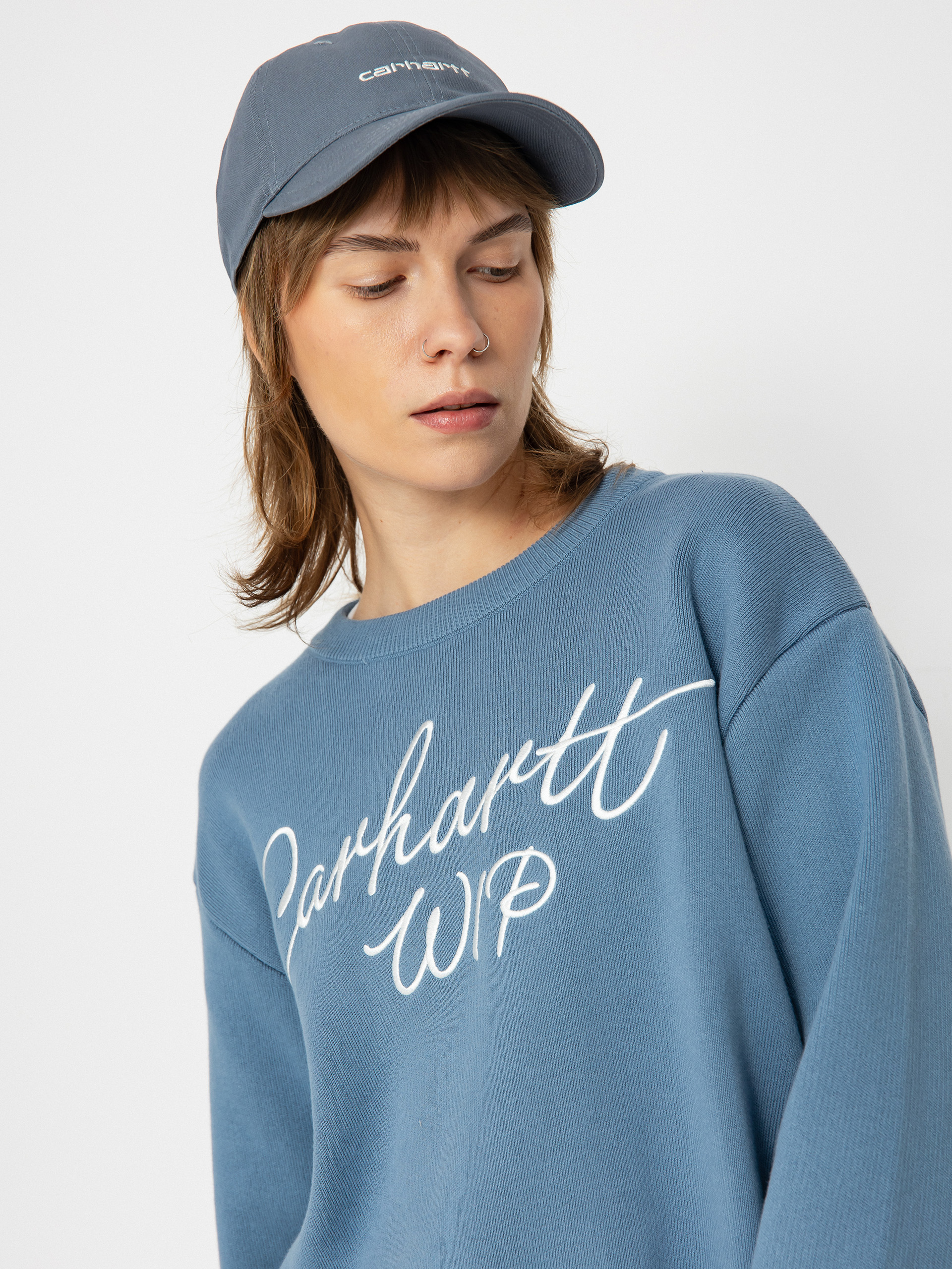 Пуловер Carhartt WIP Signature Wmn (dusty ice/wax)
