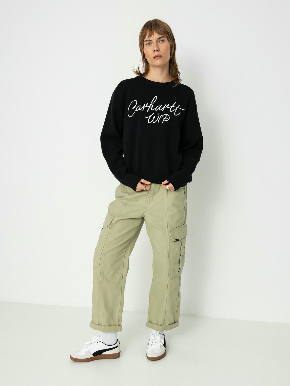 Пуловер Carhartt WIP Signature Wmn (black/wax)