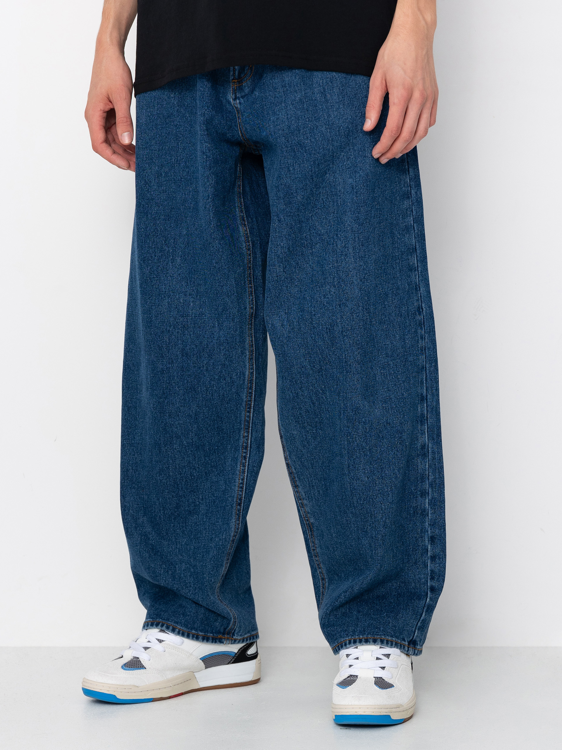 Панталони OBEY Bigwig Baggy Denim (stone wash indigo)