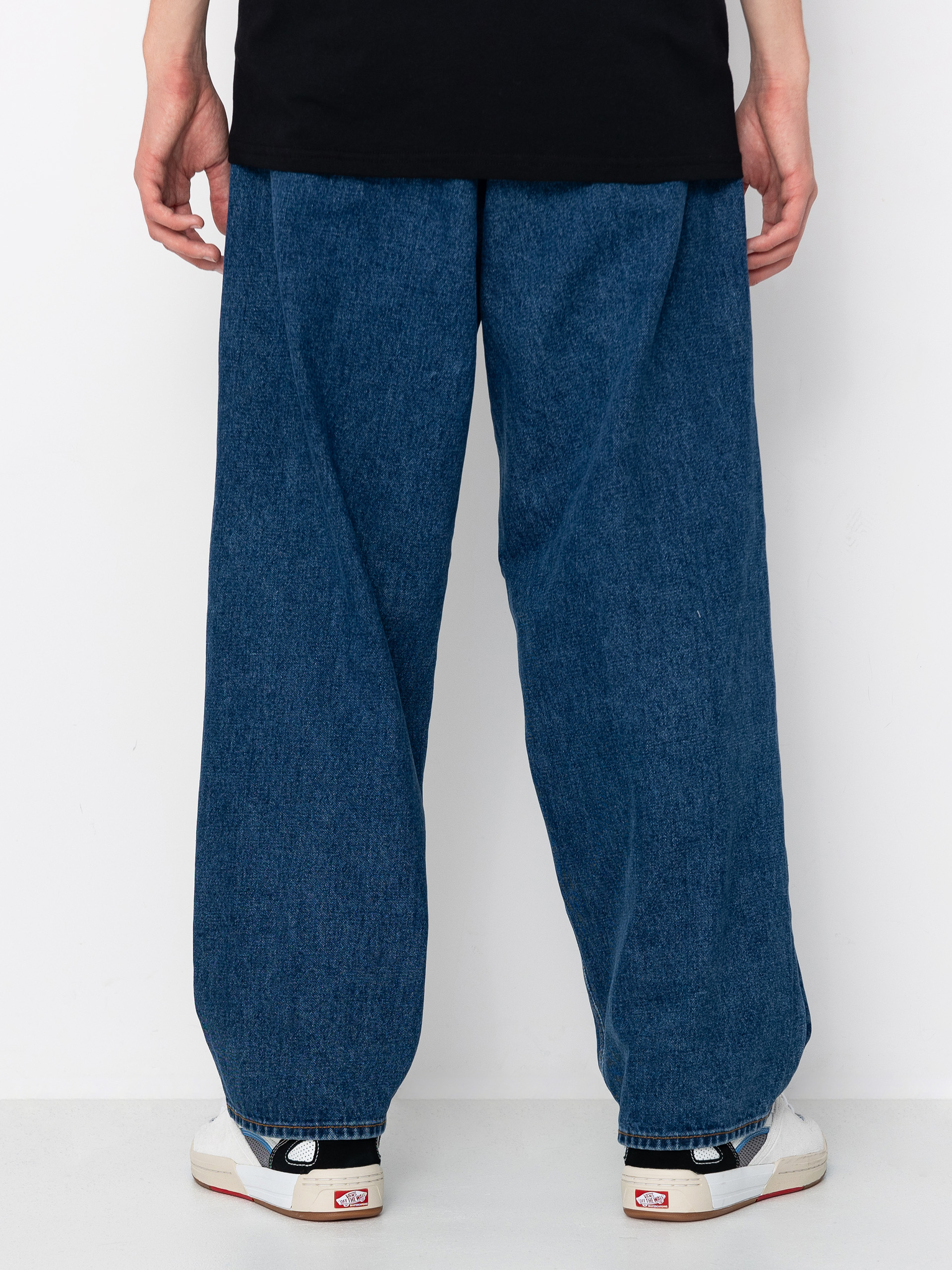 Панталони OBEY Bigwig Baggy Denim (stone wash indigo)