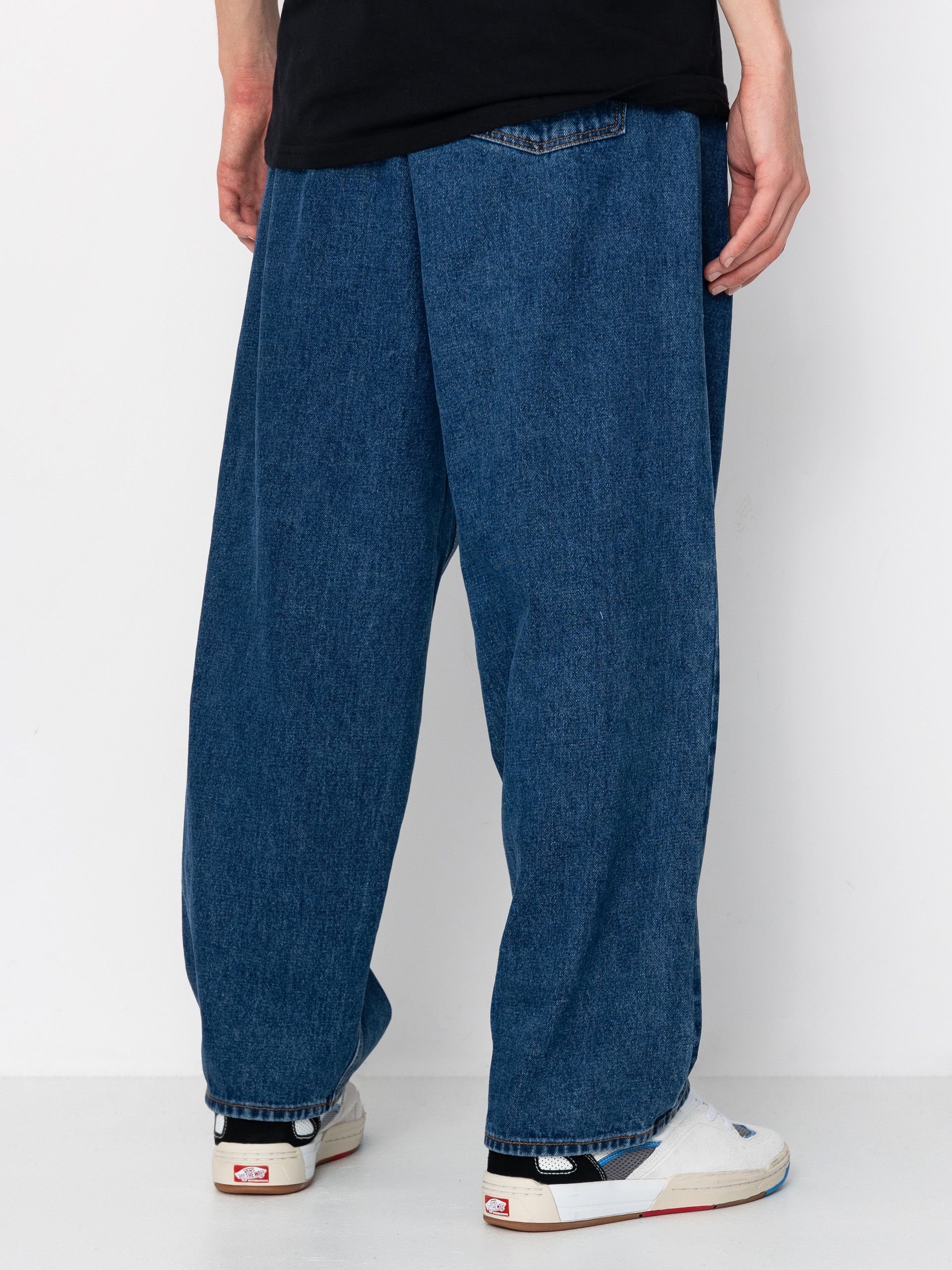 Панталони OBEY Bigwig Baggy Denim (stone wash indigo)