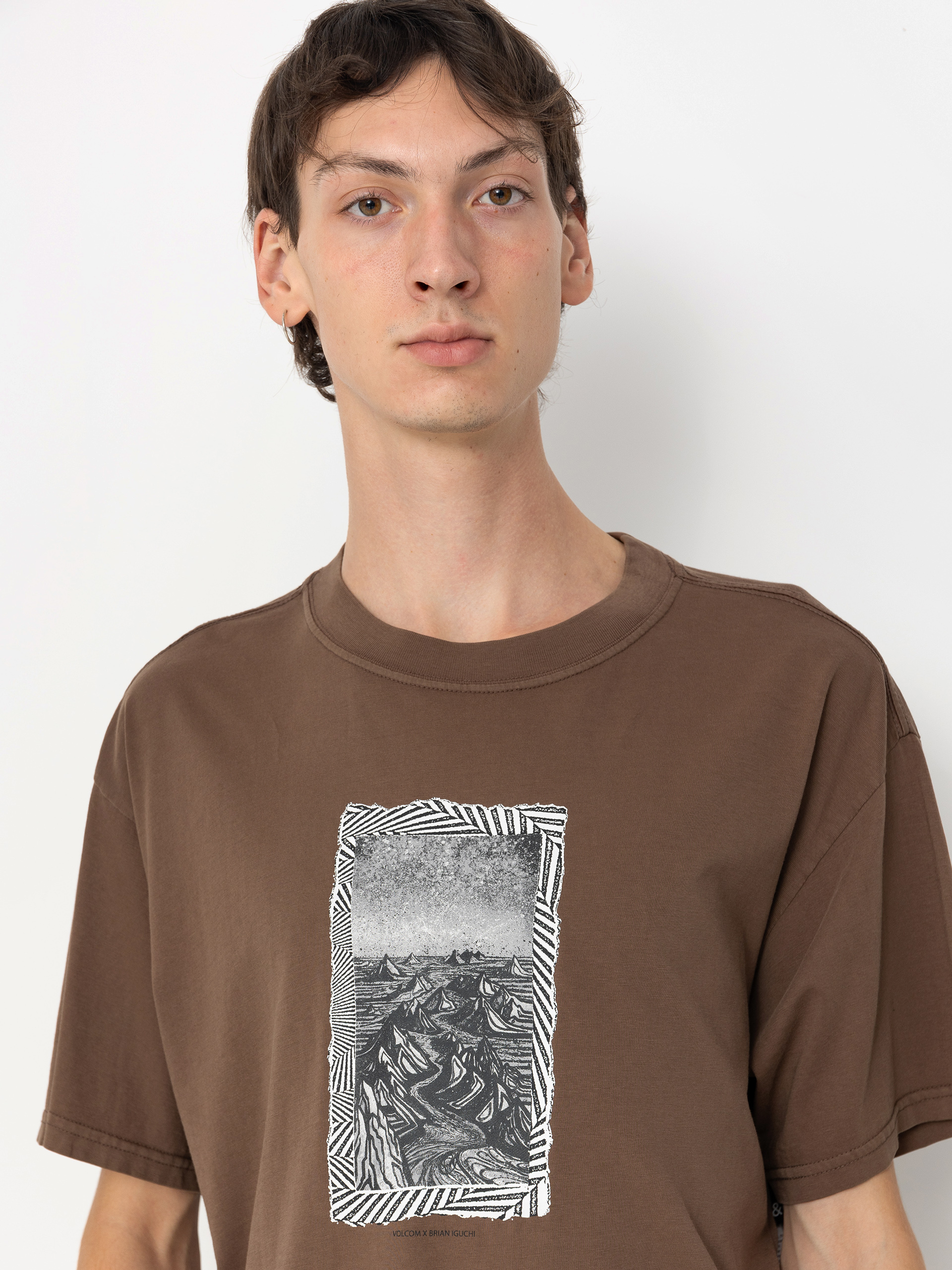 Тениска Volcom Tt B Iguchi Valley (dark earth)