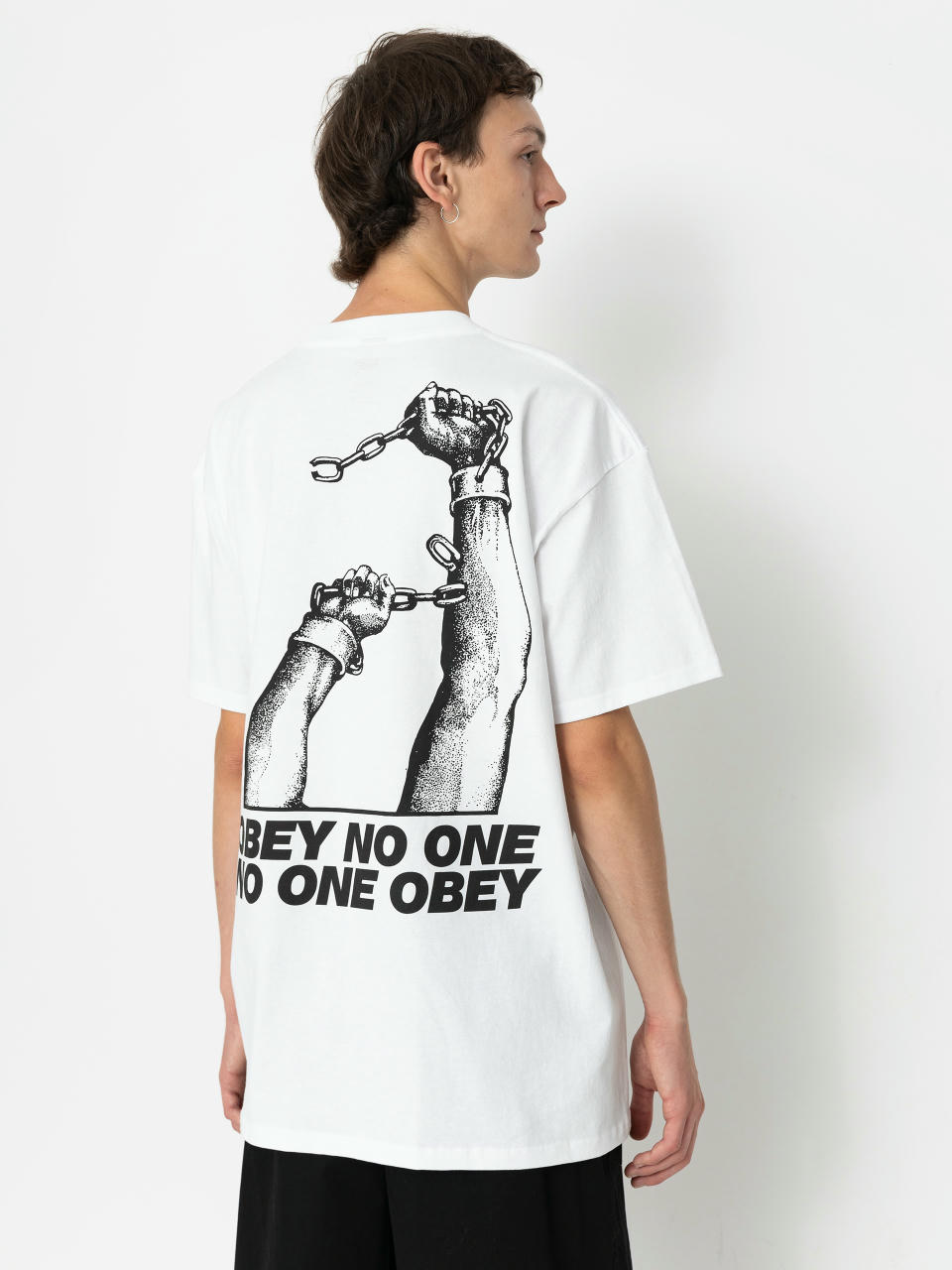 Тениска OBEY No One Obey (white)