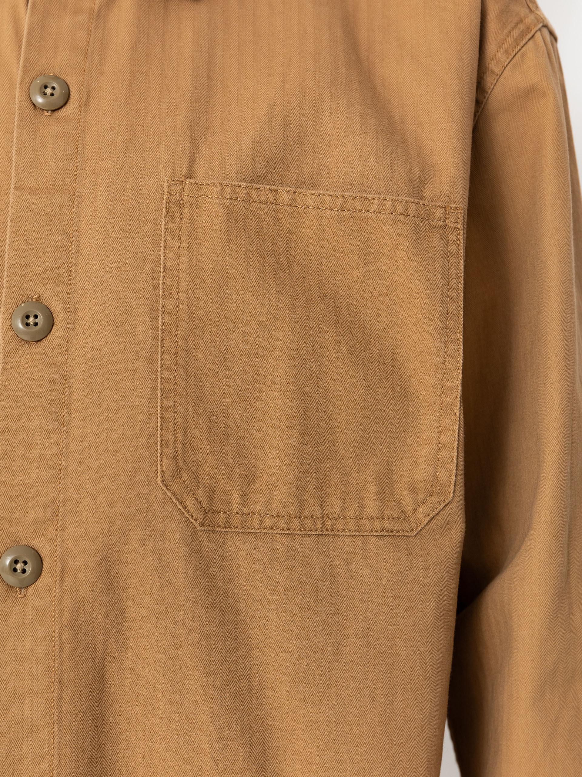 Риза Brixton Selden Overshirt (tobacco brown worn wash)