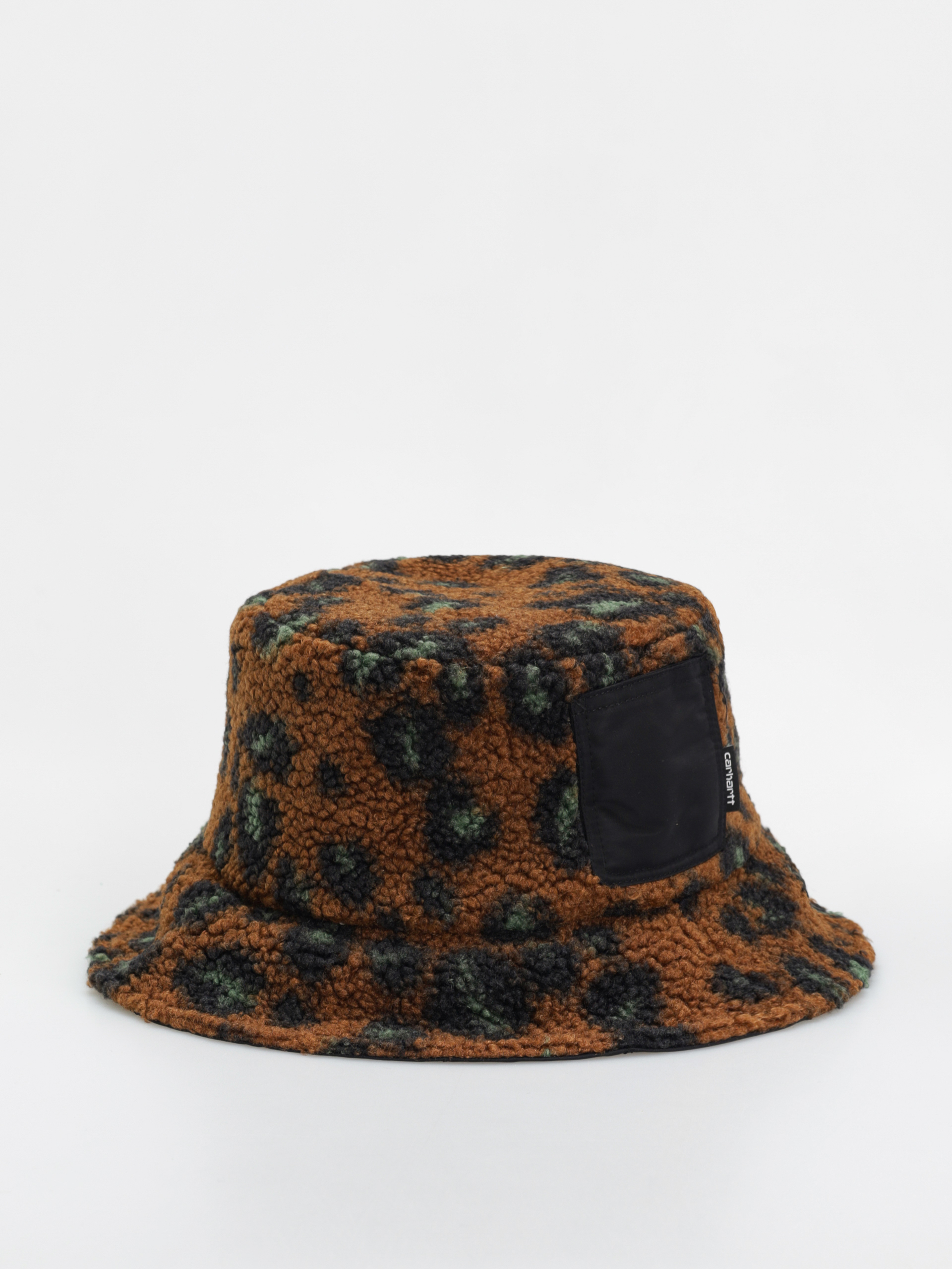 Шапка с периферия Carhartt WIP Orla Bucket (camo leo jacquard/tamarind/black)