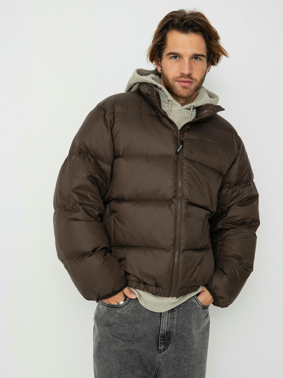 Яке Gramicci Down Puffer (dark brown)