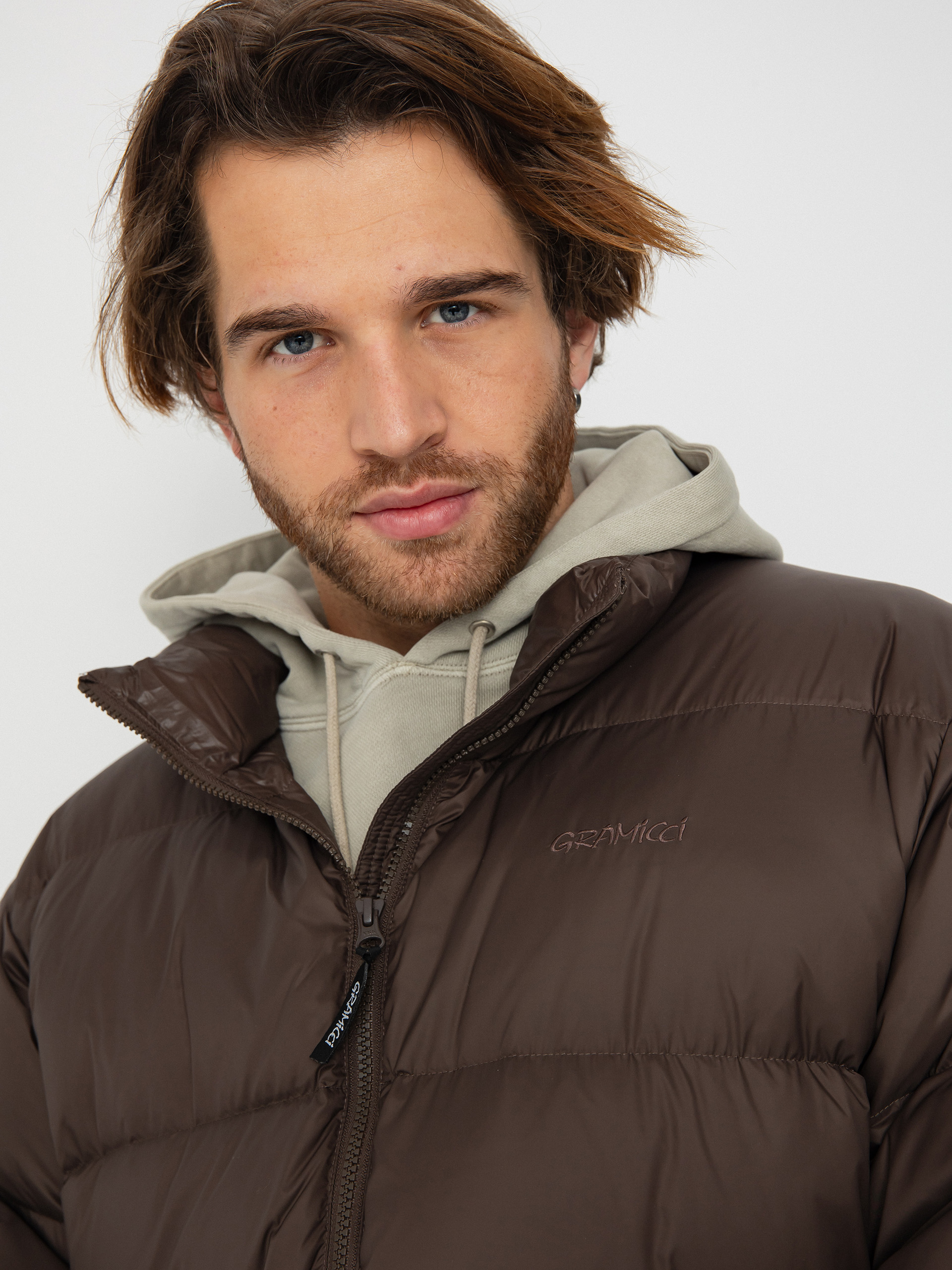 Яке Gramicci Down Puffer (dark brown)