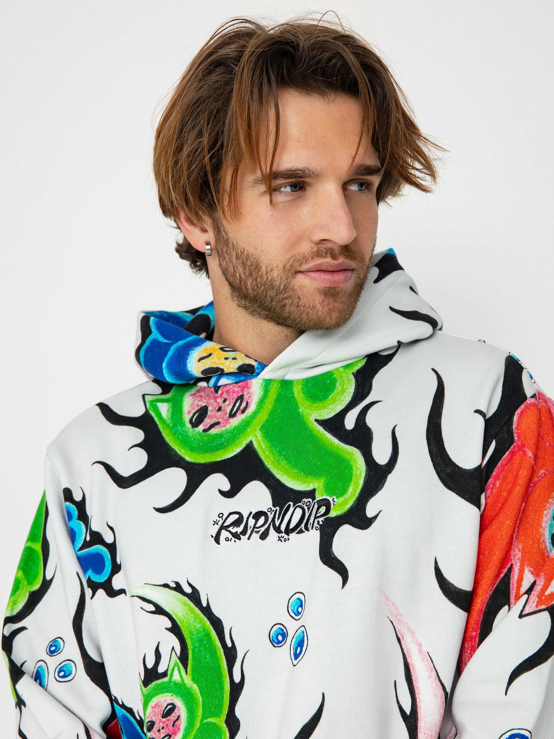 Суитшърт с качулка RipNDip Ember HD (dusty grey)