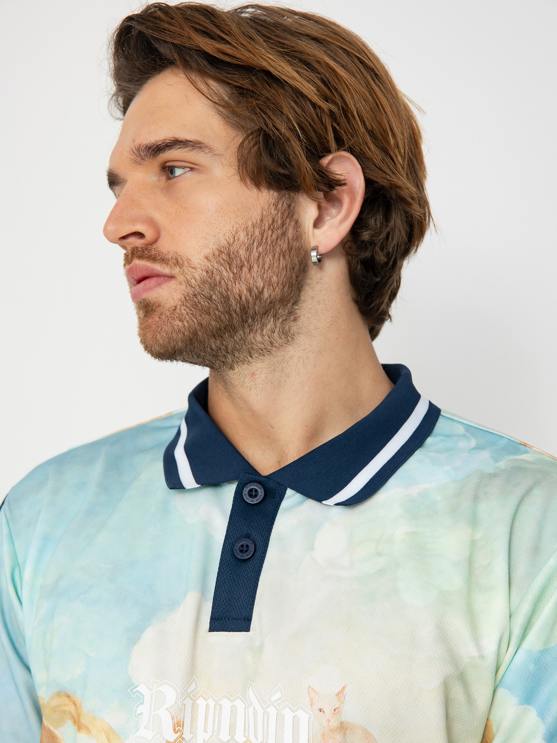 Тениска RipNDip Heavens Waiting Soccer Jersey (navy multi)