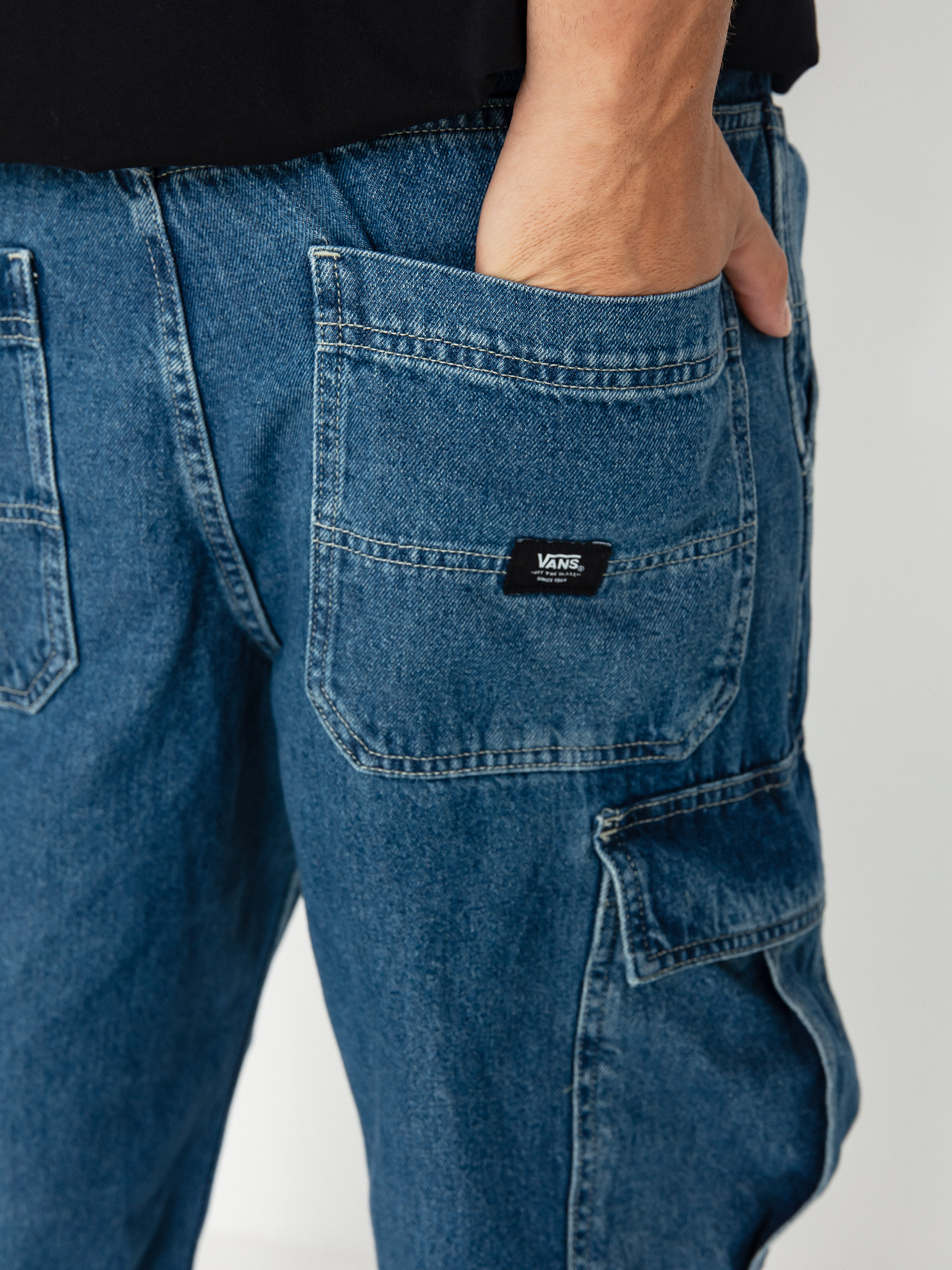 Панталони Vans Service Cargo Loose Denim (vintage indigo)