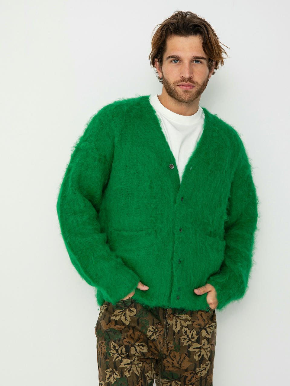 Пуловер OBEY Patron Cardigan (bright green)