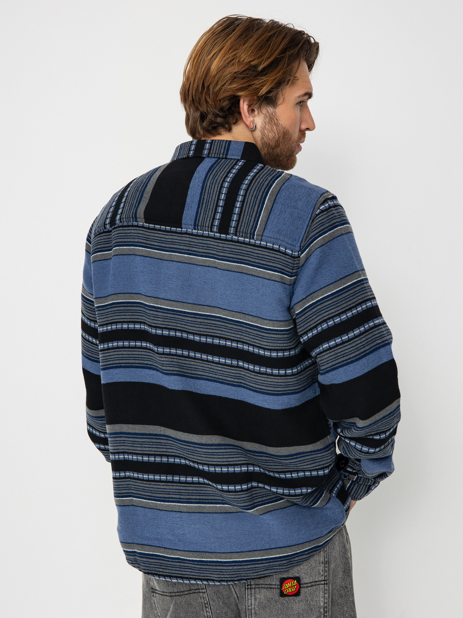 Риза Iriedaily Santania (navy grey)