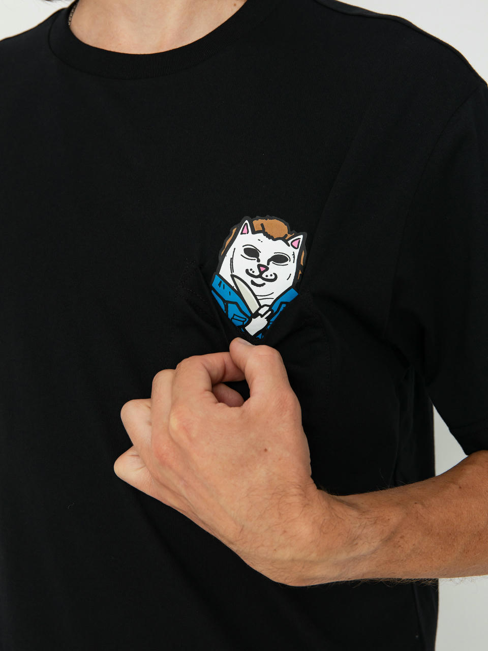 Тениска RipNDip Killer Nerm Pocket (black)