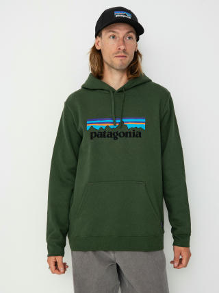 Суитшърт с качулка Patagonia P-6 Logo Uprisal HD (torrey pine green)